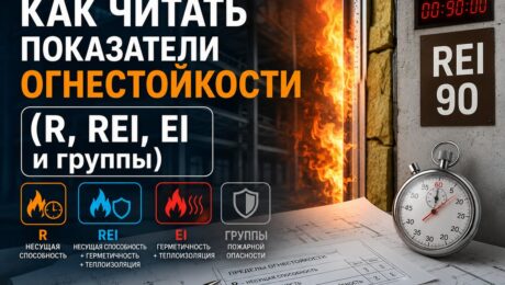 Как читать показатели огнестойкости R, RE, REI, EI и группы